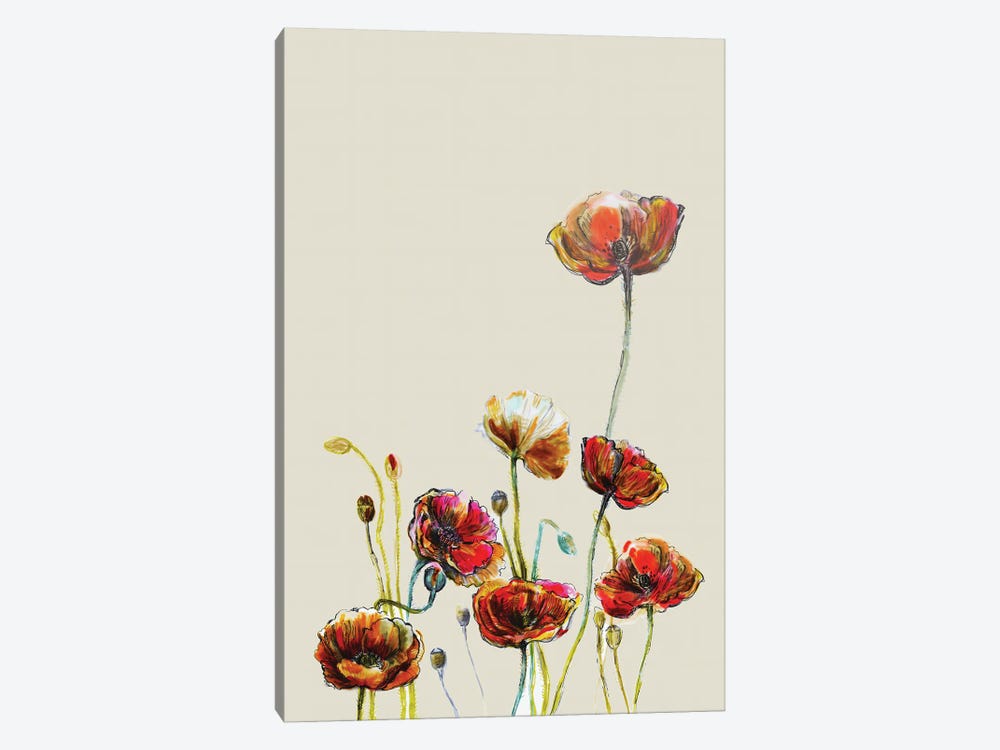 Poppy Flower II by Fanitsa Petrou 1-piece Art Print