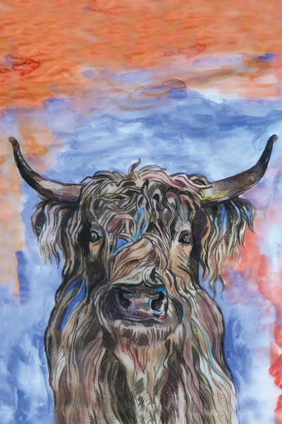 Fanitsa Petrou: Highland Cow by Fanitsa Petrou