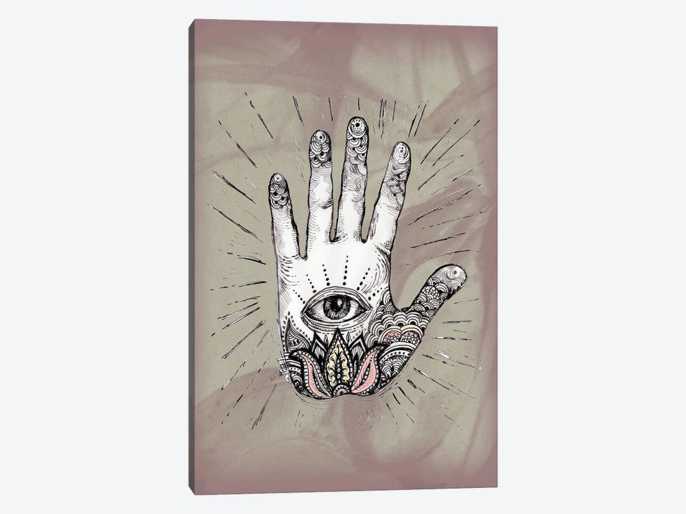 Hand With An Eye by Fanitsa Petrou 1-piece Canvas Art Print