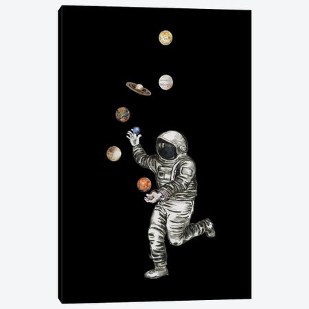 Astronaut - Planet Juggler Canvas Print #FPT86} by Fanitsa Petrou Canvas Art Print