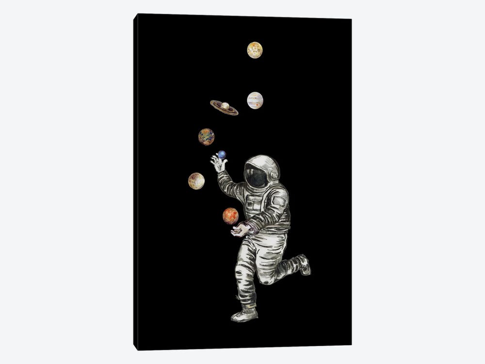 Astronaut - Planet Juggler by Fanitsa Petrou 1-piece Canvas Wall Art