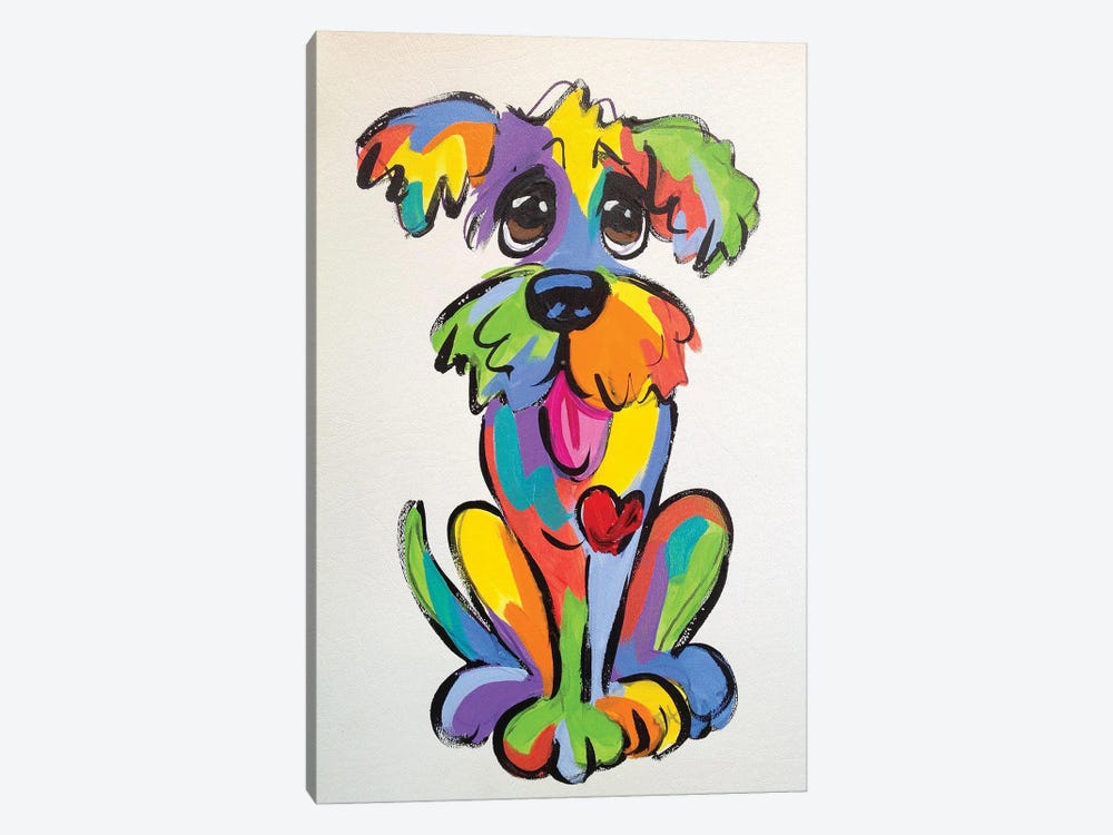 Goofy Dog by Faux Paw Petique, By Debby Carman 1-piece Canvas Art Print