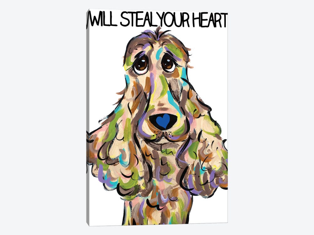 Will Steal Your Heart by Faux Paw Petique, By Debby Carman 1-piece Art Print