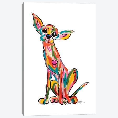 Street Dog I Canvas Print #FPW79} by Faux Paw Petique, By Debby Carman Canvas Artwork