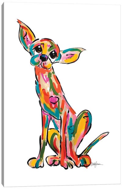 Street Dog I Canvas Art Print - Faux Paw Petique, By Debby Carman