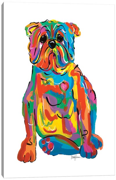 Mr. Dog Canvas Art Print - Faux Paw Petique, By Debby Carman