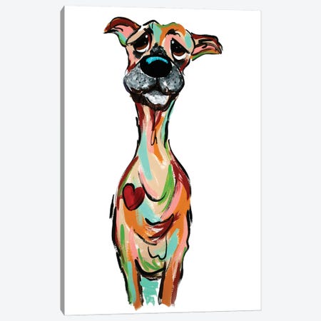 Silly Boy Canvas Print #FPW89} by Faux Paw Petique, By Debby Carman Canvas Print