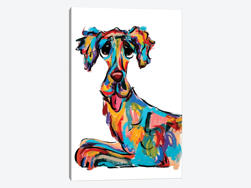 Tongue Out by Faux Paw Petique, By Debby Carman 1-piece Canvas Art Print