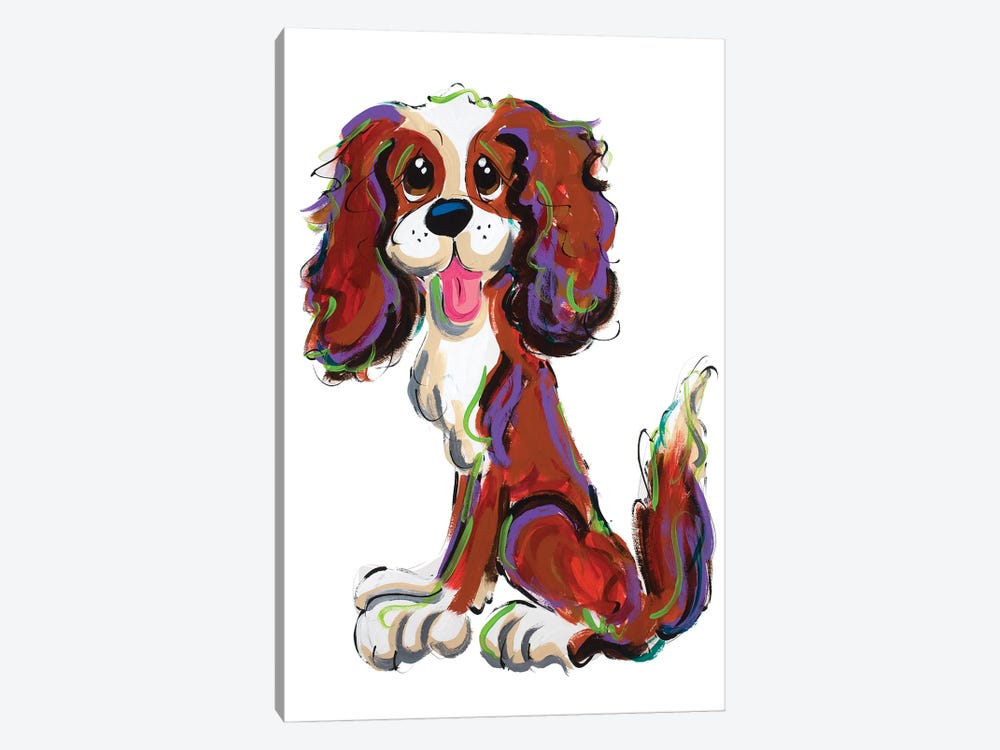 Sassy Cavalier by Faux Paw Petique, By Debby Carman 1-piece Canvas Art