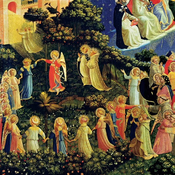 Renaissance: Deatil Of Paradise, The Last Judgement, c.1431 by Fra Angelico