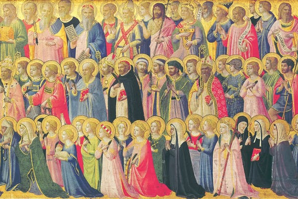 Renaissance: The Forerunners Of Christ With Saints And Martyrs, 1423-24 by Fra Angelico