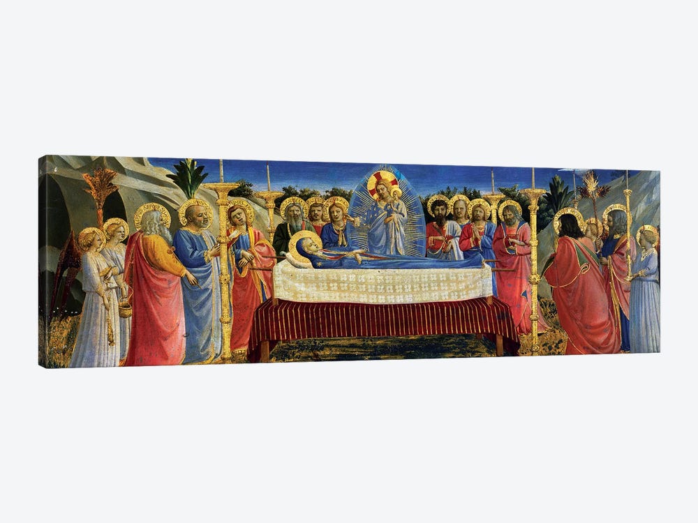 Death Of The Virgin, c.1432 by Fra Angelico 1-piece Canvas Wall Art