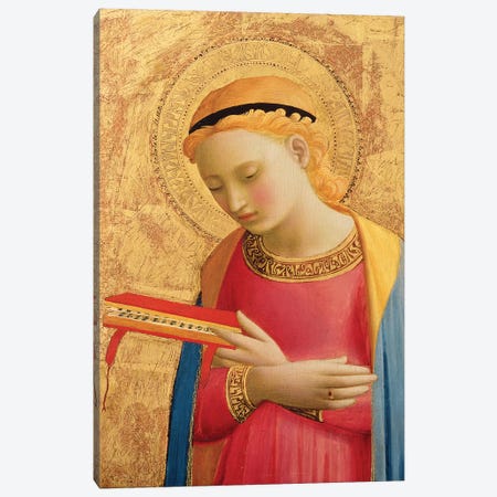 Virgin Annunciate, 1450-55   Canvas Print #FRA26} by Fra Angelico Canvas Print