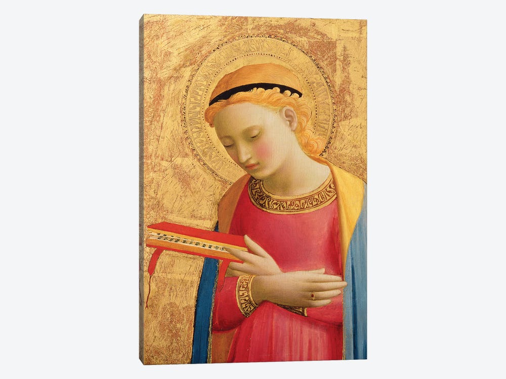 Virgin Annunciate, 1450-55   by Fra Angelico 1-piece Canvas Art Print