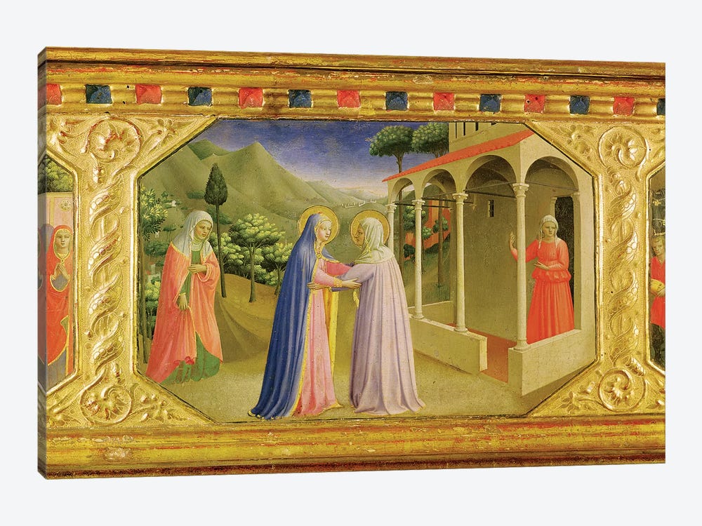 Visitation, from the predella of the Annunciation Alterpiece, c.1430-32  by Fra Angelico 1-piece Canvas Artwork