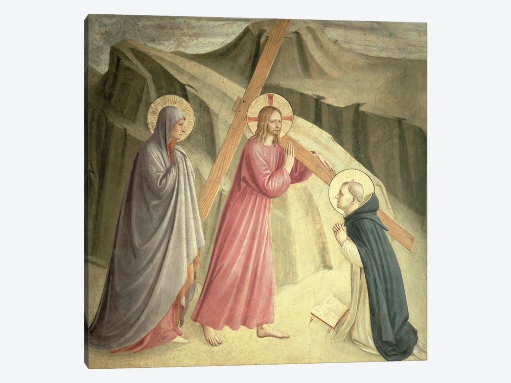 Christ Carrying The Cross, c.1438-45 by Fra Angelico 1-piece Canvas Print