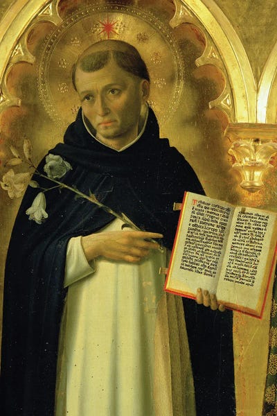 Renaissance: Detail Of St. Dominic, Perugia Altarpiece, 1437-38 by Fra Angelico