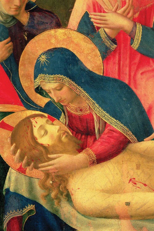 Detail Of The Virgin Mary Holding Christ, Lamentation Over The Dead Christ, c.1436-40