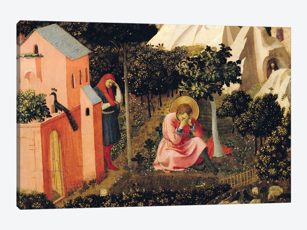 The Conversion Of St. Augustine (Musée Thomas-Henry) by Fra Angelico 1-piece Art Print