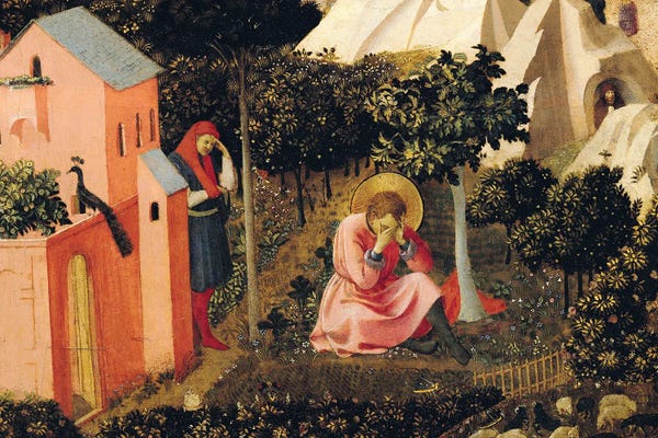 Renaissance: The Conversion Of St. Augustine (Musée Thomas-Henry) by Fra Angelico