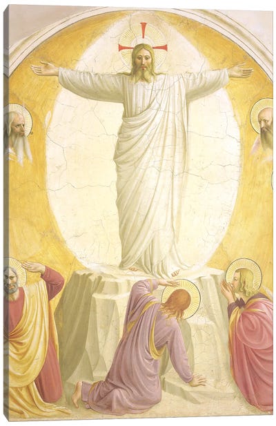 The Transfiguration, 1442 Canvas Art Print - Group Art