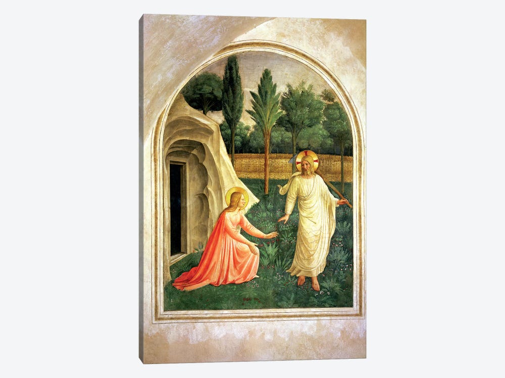 Noli Me Tangere, 1442 by Fra Angelico 1-piece Canvas Art Print