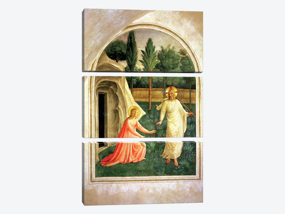 Noli Me Tangere, 1442 by Fra Angelico 3-piece Art Print