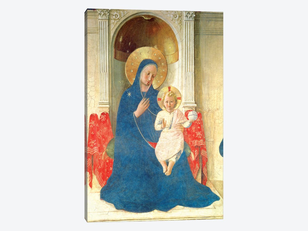 Deatil Of The Enthroned Virgin And Child, Madonna delle Ombre, 1450 1-piece Canvas Artwork