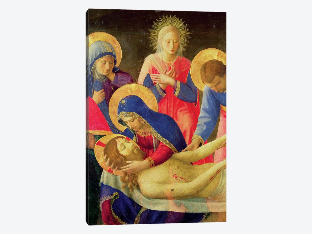 Lamentation Over The Dead Christ, 1436-41 by Fra Angelico 1-piece Art Print