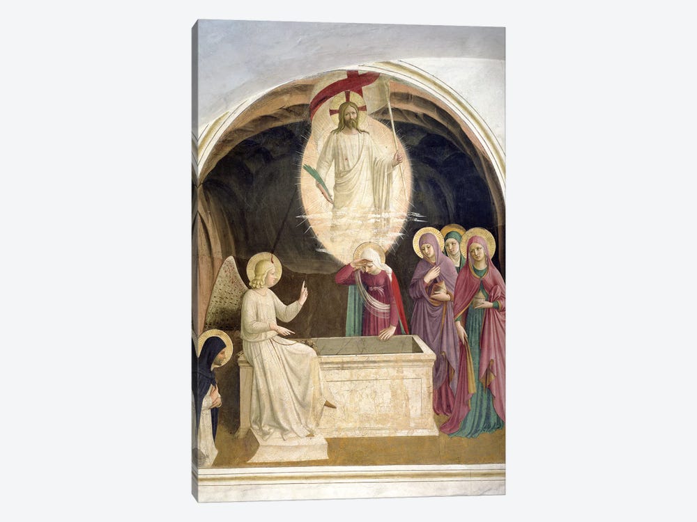 The Resurrection Of Christ And The Pious Women At The Sepulchre, 1442 by Fra Angelico 1-piece Canvas Art