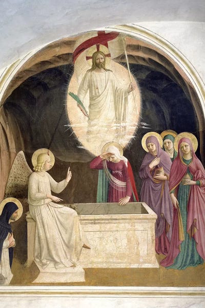 Renaissance: The Resurrection Of Christ And The Pious Women At The Sepulchre, 1442 by Fra Angelico