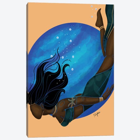 Pisces Canvas Print #FRC12} by Colored Afros Art Canvas Print