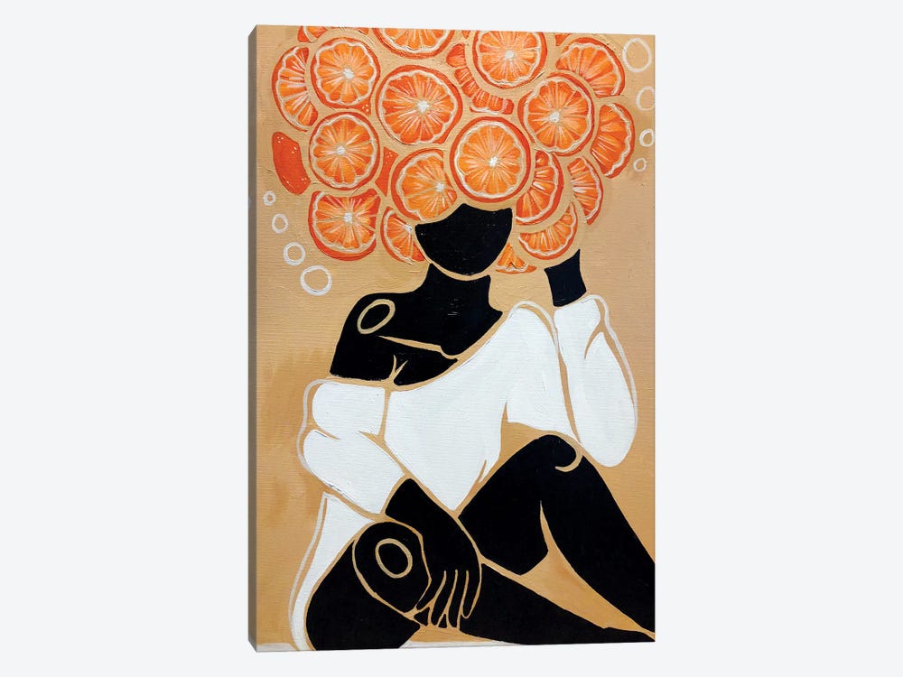 Tangerine by NydiaDraws 1-piece Canvas Artwork