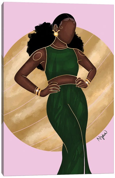 Taurus Canvas Art Print - Colored Afros Art