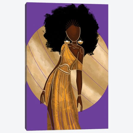 Libra Canvas Print #FRC25} by Colored Afros Art Canvas Art Print