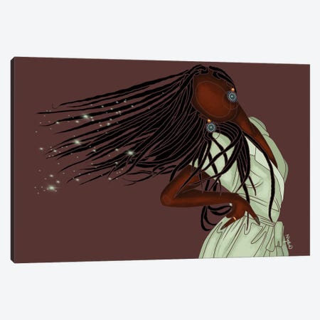 I Am Magic Canvas Print #FRC26} by Colored Afros Art Canvas Art Print