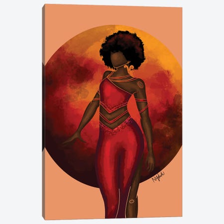 Aries Canvas Print #FRC2} by Colored Afros Art Canvas Wall Art