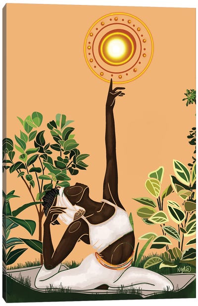 Vitamin D Canvas Art Print - Colored Afros Art