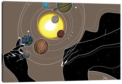 Orbit Canvas Art Print - Planet Art
