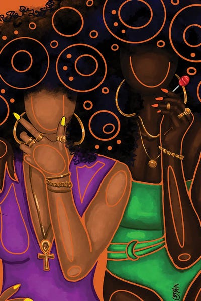 Summer Colors & Circles by NydiaDraws framed wall art