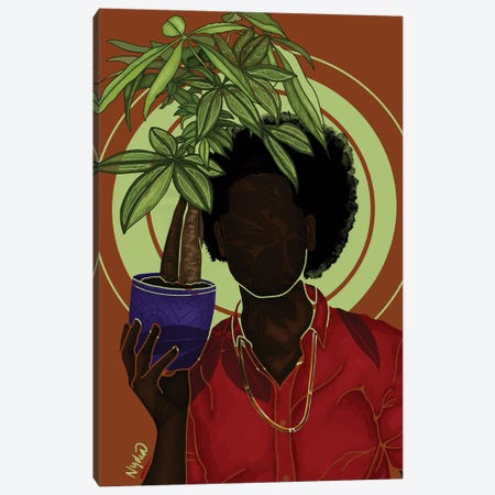 Money Trees Canvas Print #FRC42} by Colored Afros Art Canvas Art