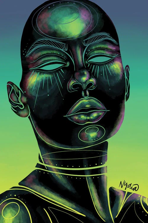 Holographic by NydiaDraws wall art