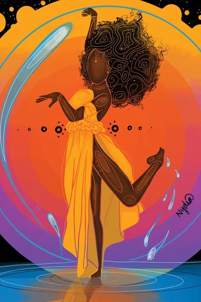 Energy Enchantress by NydiaDraws framed wall art