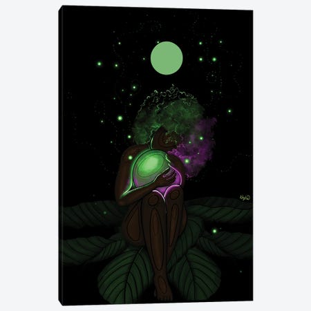 Firefly Canvas Print #FRC53} by Colored Afros Art Canvas Art Print