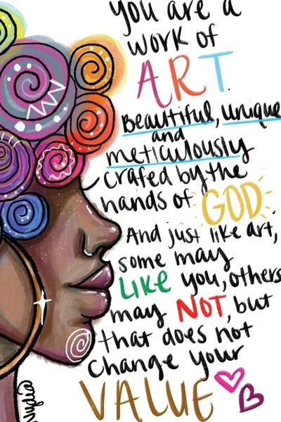 Uniqueness: You Are A Work Of Art by NydiaDraws