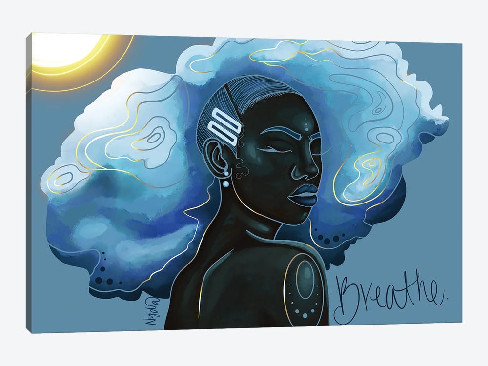 Just Breathe by NydiaDraws 1-piece Canvas Artwork