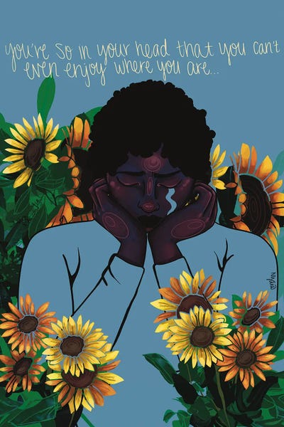 In Your Head by NydiaDraws framed wall art