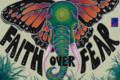 Faith Over Fear by NydiaDraws multi panel art