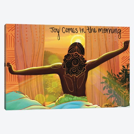 Joy Canvas Print #FRC74} by NydiaDraws Canvas Wall Art