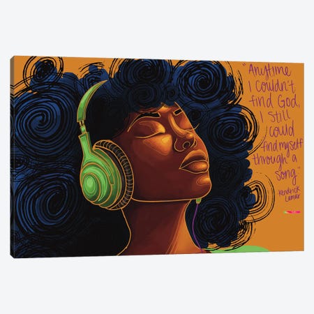 Music Heals Canvas Print #FRC78} by NydiaDraws Art Print
